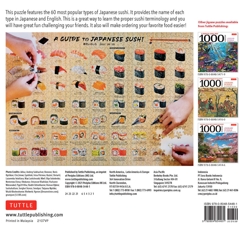 A Guide to Japanese Sushi Jigsaw Puzzle