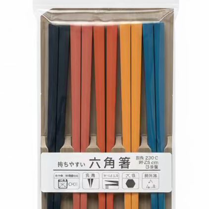 Japanese Octagonal Chopsticks – Pastel, 5-Pair Set Main image