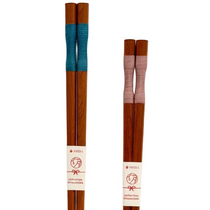 Ishida Colour-Block Chopsticks – Blue / Mauve