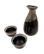 Black Glaze Sake Set