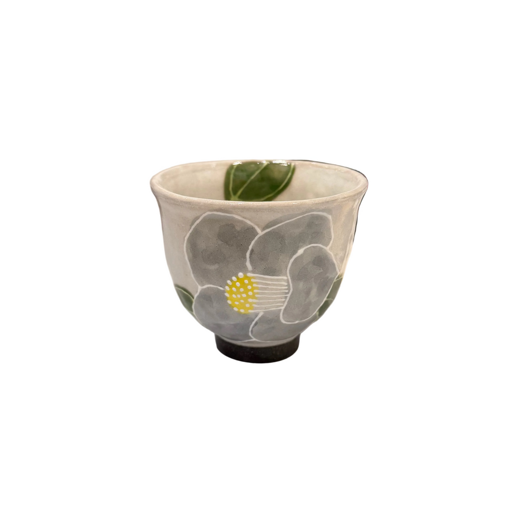 Botanical Motif Ceramic Cup