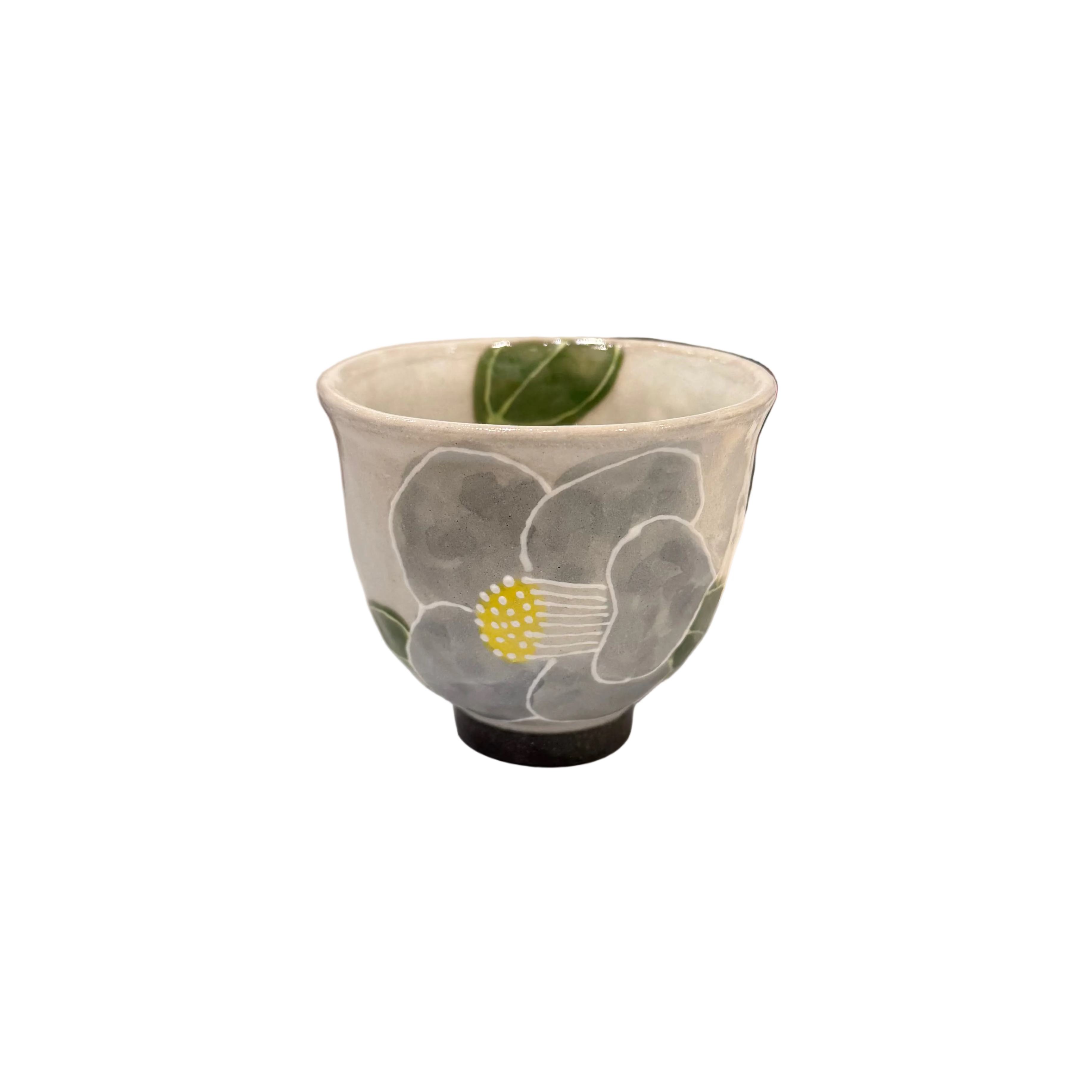 Botanical Motif Ceramic Cup
