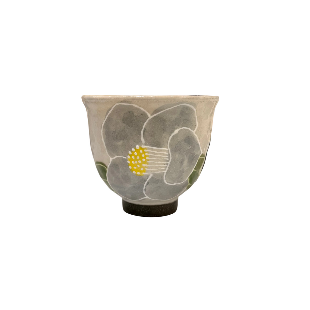Botanical Motif Ceramic Cup