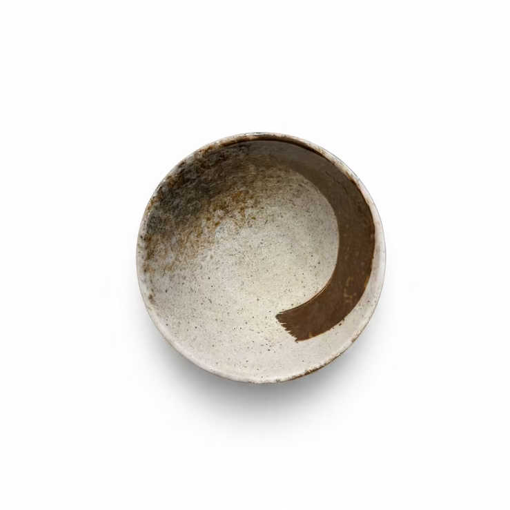 Black Brushstroke Rice Bowl