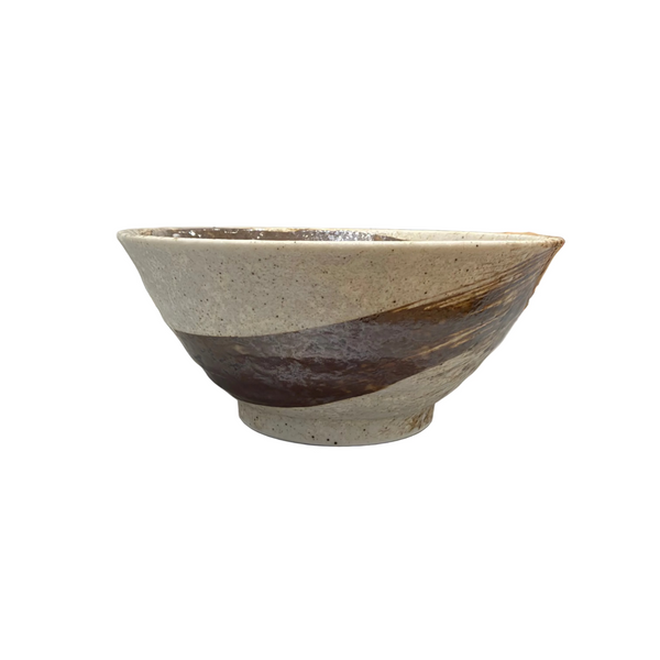 Black Brushstroke Rice Bowl