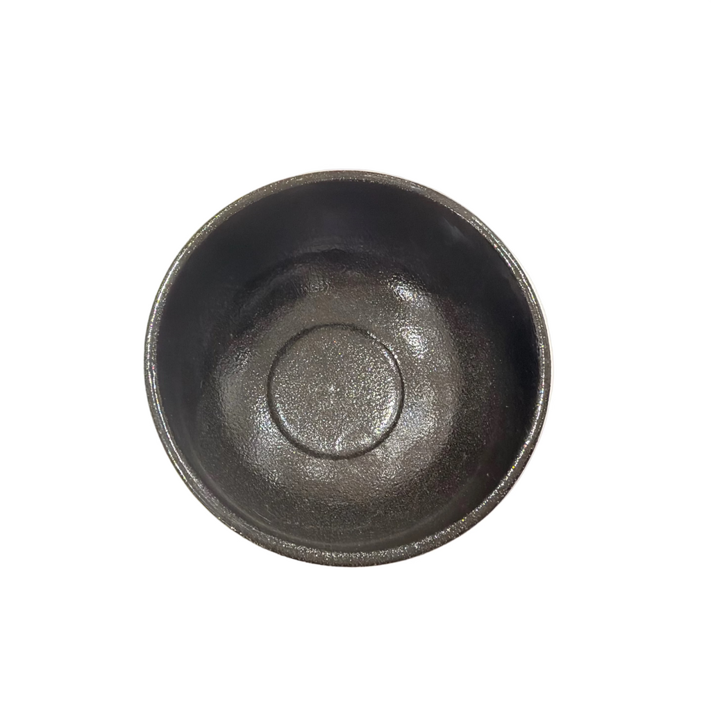 Mino ware Black & Gold Brushstroke Matcha Bowl