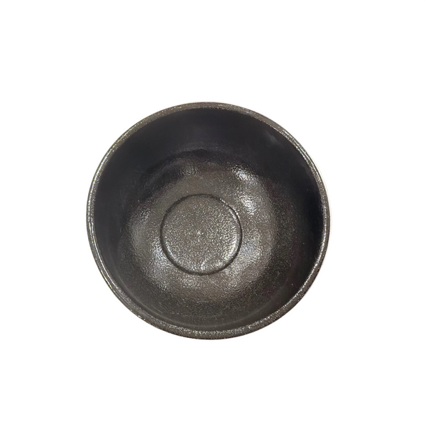 Mino ware Black & Gold Brushstroke Matcha Bowl