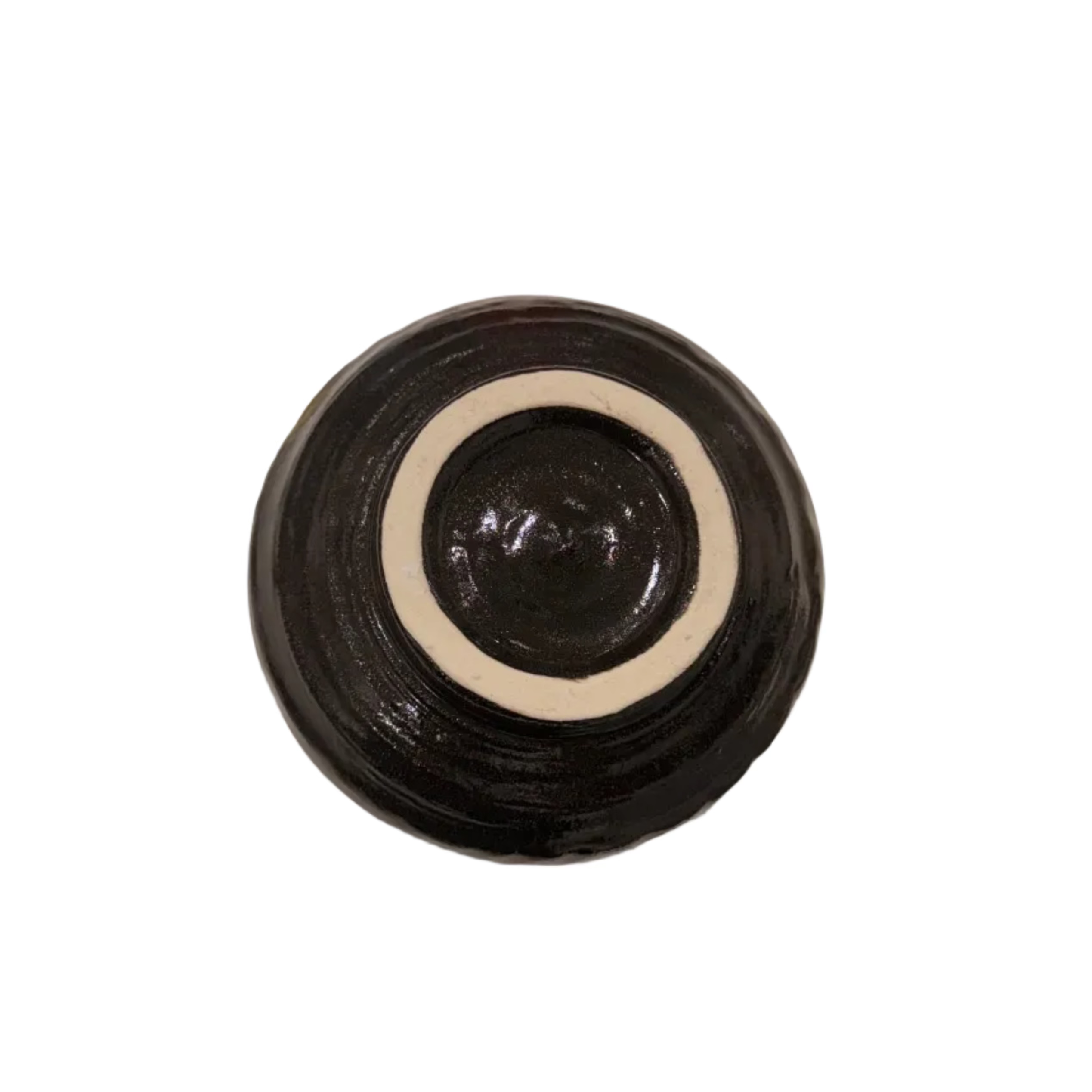Mino ware Black & Gold Brushstroke Matcha Bowl
