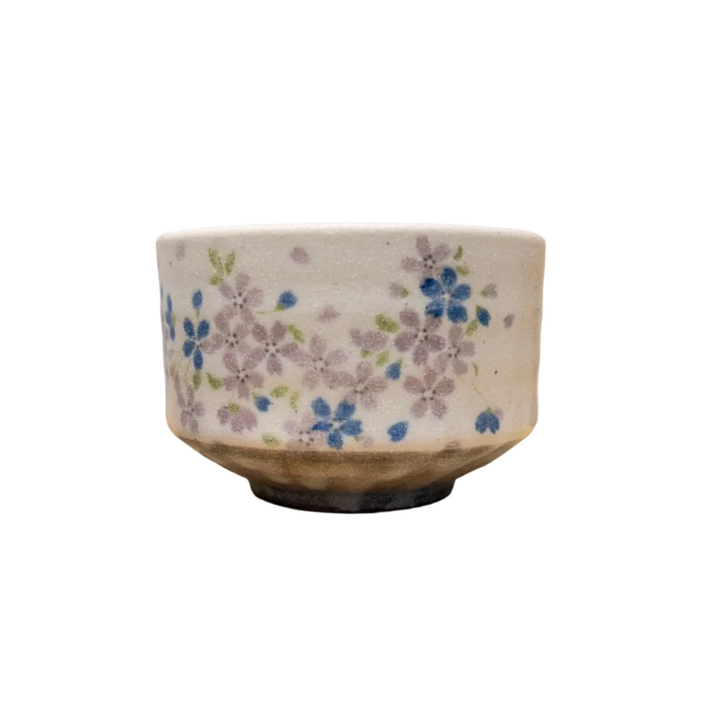 Mino Ware Aoi sakura Matcha Bowl