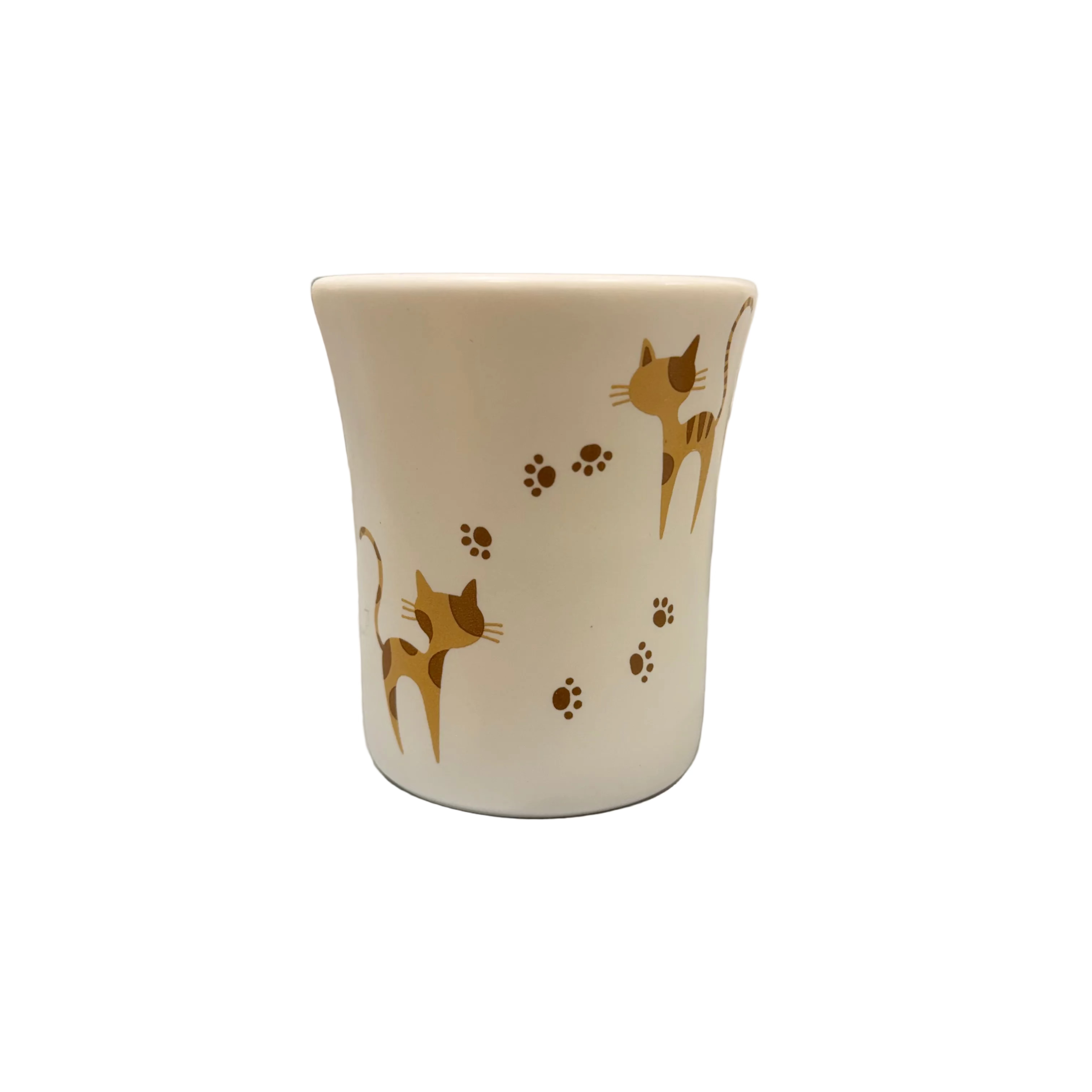 Golden Cat & Paw Print Teacup Main image