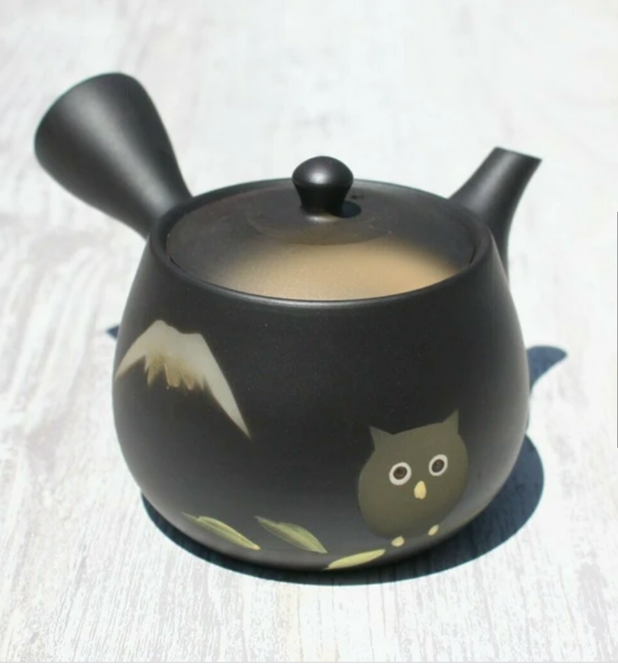 Matte Black Kyusu Teapot