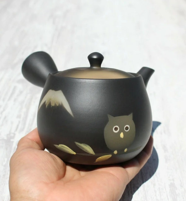 Matte Black Kyusu Teapot