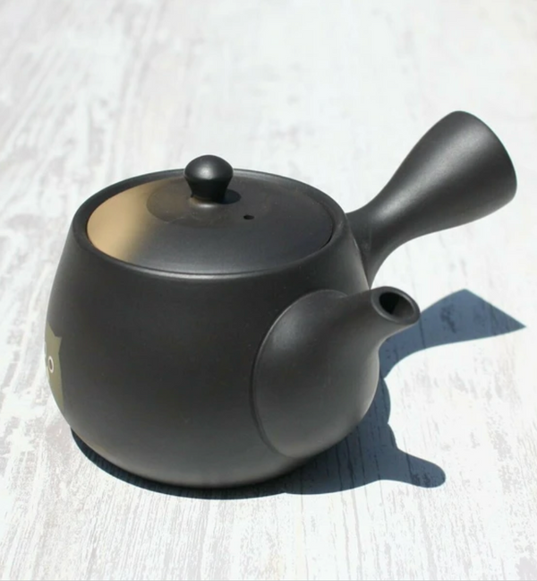 Matte Black Kyusu Teapot