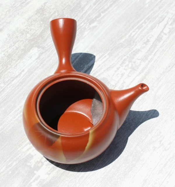 Red Glaze Kyusu Teapot