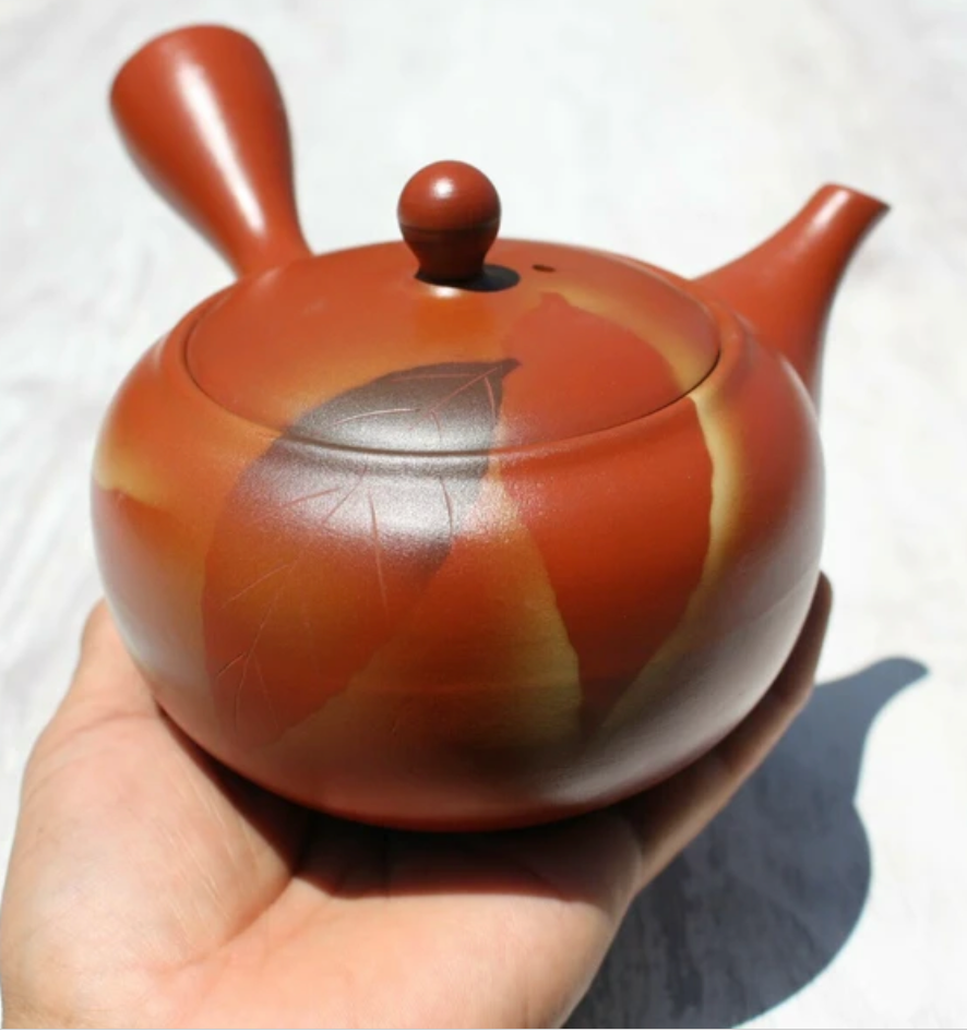 Red Glaze Kyusu Teapot
